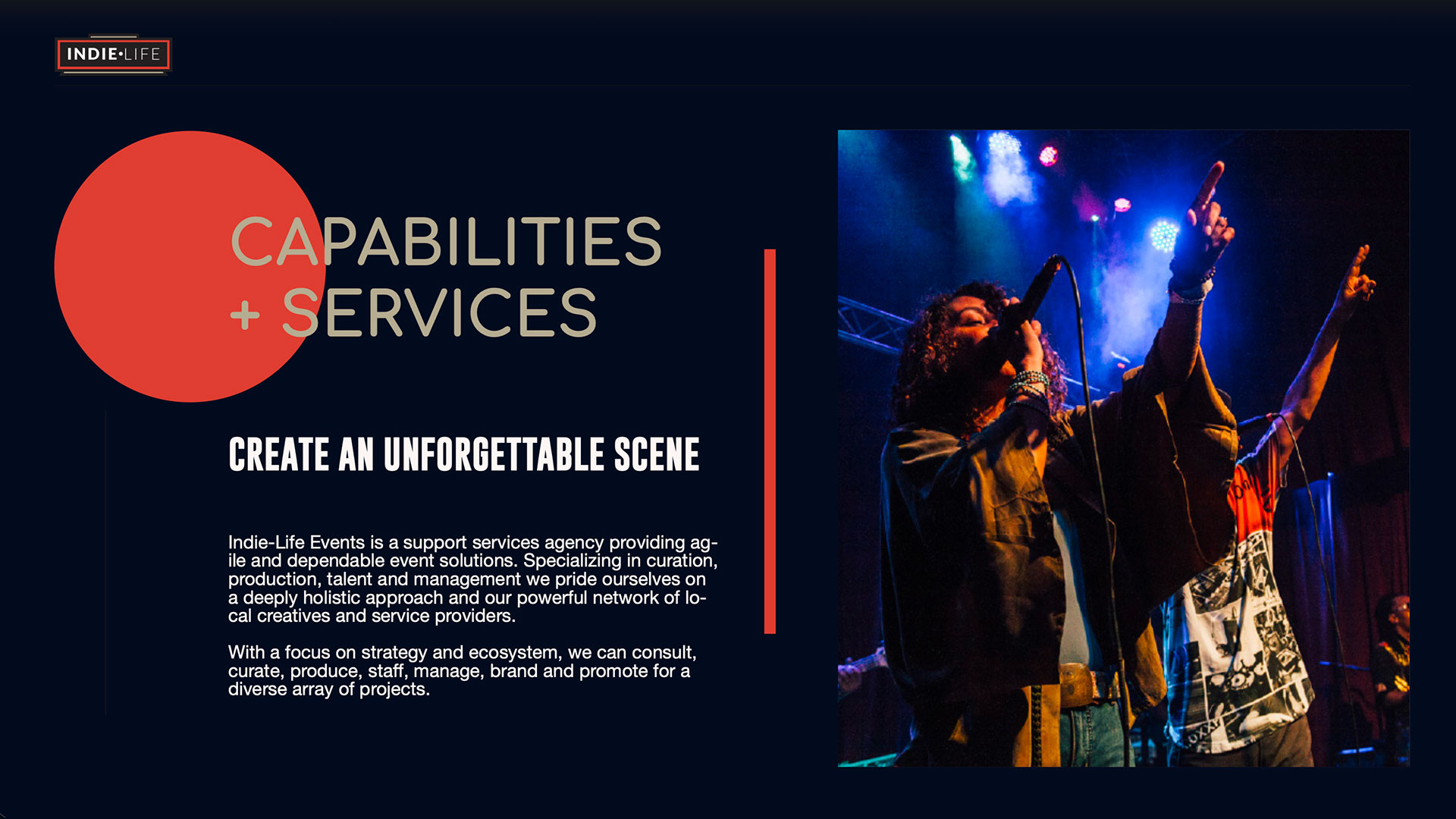 Indie Life Pitch Deck - Page 1